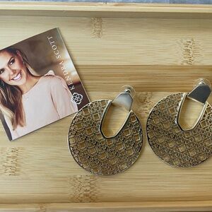 Kendra Scott Didi Filigree Gold Earrings